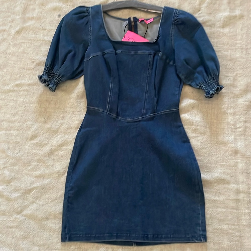 Brand new Betsy Johnson denim dress